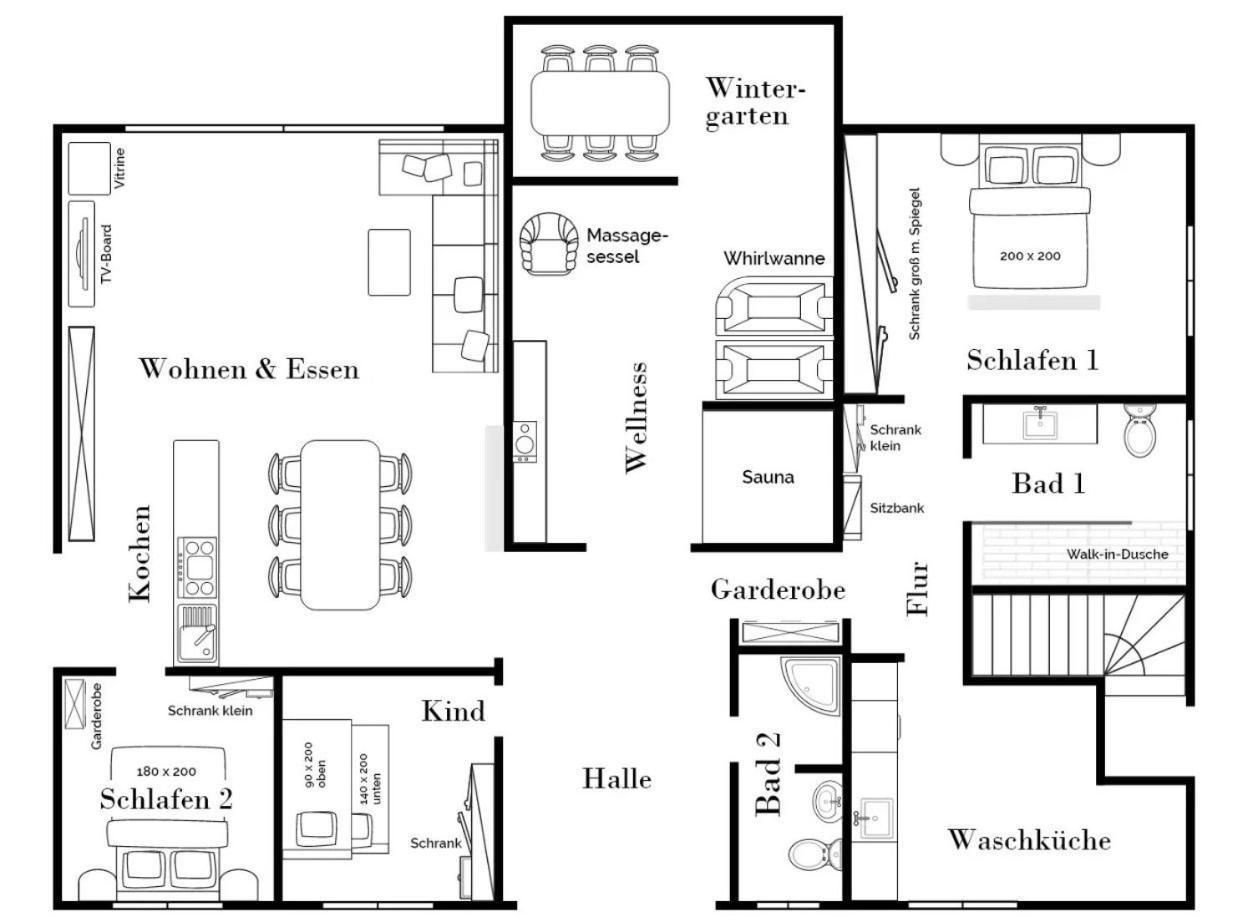 Landhaus Villa Suederhafen - Kleiner Luxus Nordstrand Eksteriør billede